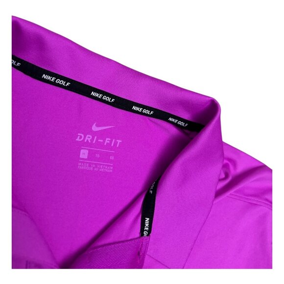 NIKE GOLF Dri-Fit Lightweight Breathable Pink Polo Tee Shirt Mens XL - Picture 3 of 6